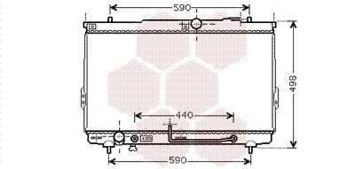 VAN WEZEL Radiaator,mootorijahutus 82002112